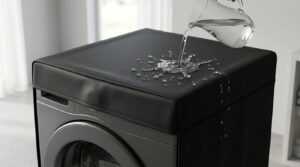 washing machine with waterproof cover